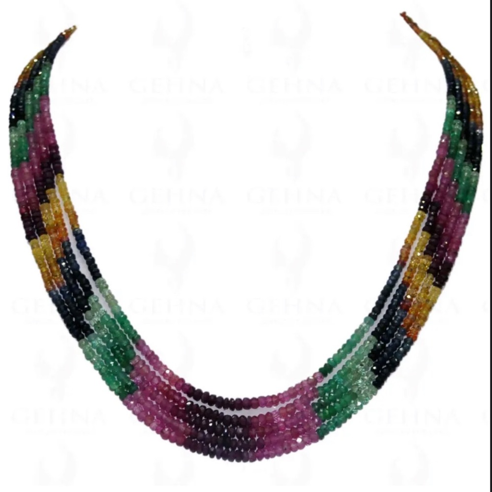 Gemstone strands necklace